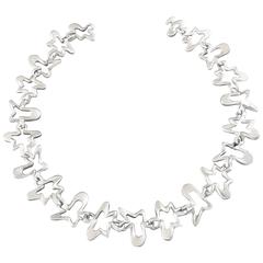 Georg Jensen Henning Koppel Iconic Scandinavian Modernist Silver Necklace #88 B