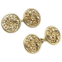 Wiese French Gold Cufflinks