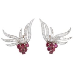 Diamond and Ruby Earrings 11