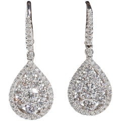 Diamond Drop Dangle Earrings