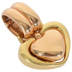 Chimento Rose and Yellow Gold Heart Pendant