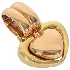 Chimento Rose and Yellow Gold Heart Pendant 5