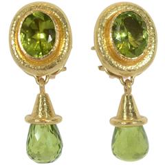 Elizabeth Locke Peridot gold Earrings 2