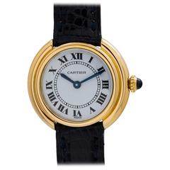 Cartier Ladies yellow gold Vendome Tank manual wind wristwatch, circa 1970s