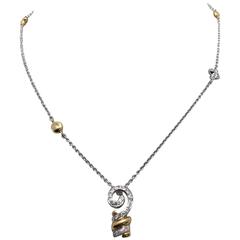 Whimsical Diamond Pendant and Chain