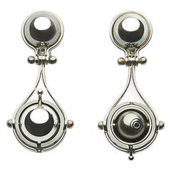 Elie Top Mecanique Celeste Boucles d'Oreilles Pluton Perles Tahiti