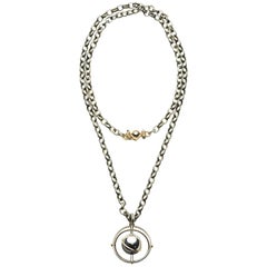 Elie Top Mécanique Céleste Mir Pendant Gold Silver Diamonds 9