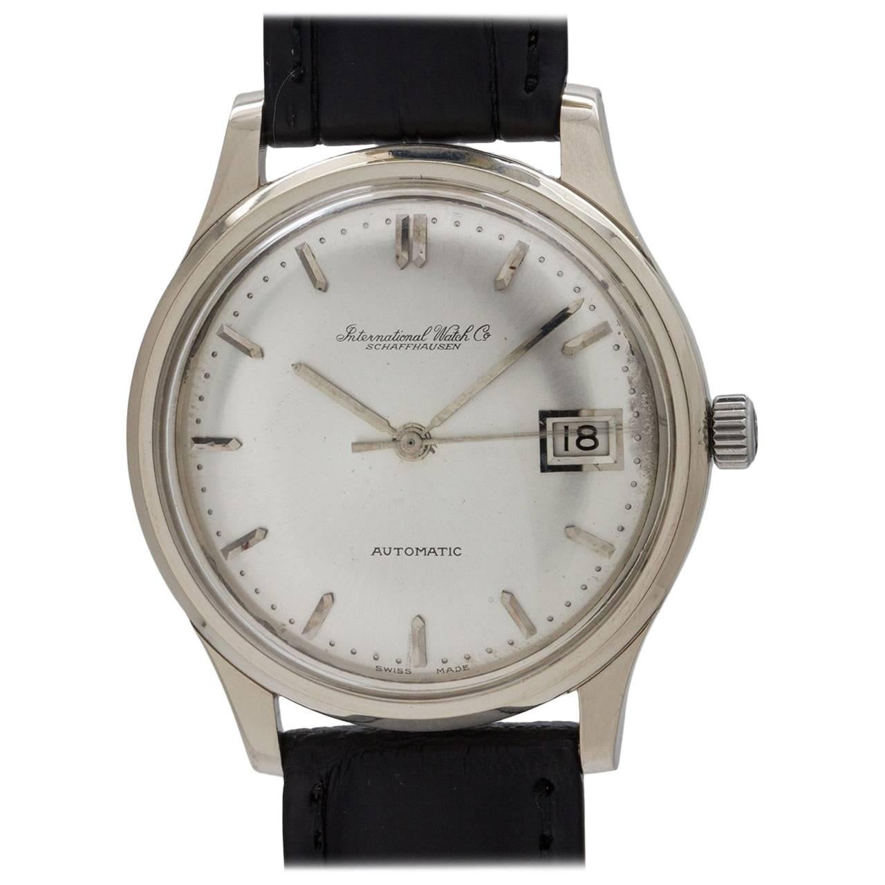 IWC Schaffhausen White Gold Date Automatic Wristwatch, circa 1964