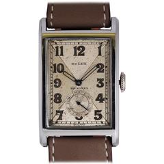 Rolex Bucherer's Stainless Steel Tank Wristwatch 12