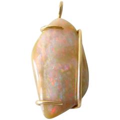 Jack Nutting Gold Opal Abstract Modern Pendant