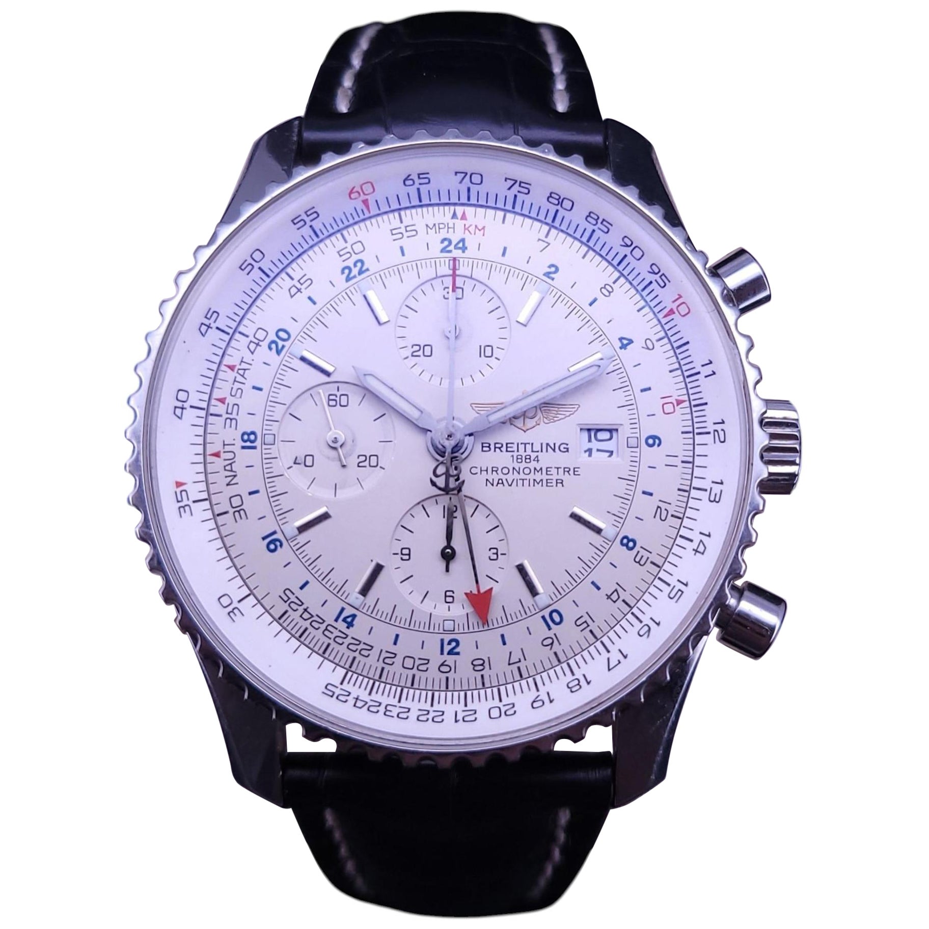 Breitling Navitimer World Automatic Men's Watch, Stainless Steel, 46mm