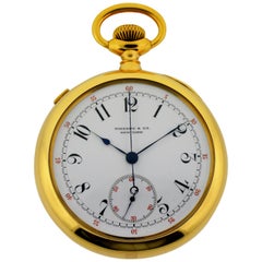 Patek Philippe Tiffany & Co. Montre de poche chronographe à seconde fendue en or rose