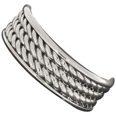 Used David Yurman Men's Silver Maritime Rope Cable Band Ring