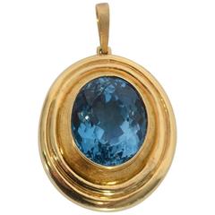 Burle Marx Blue Topaz Pendant