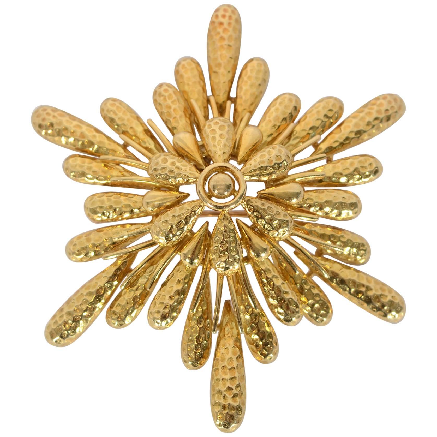 Tiffany & Co. Large Gold Pendant Brooch