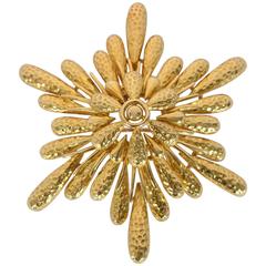 Tiffany & Co. Large Gold Pendant Brooch 11