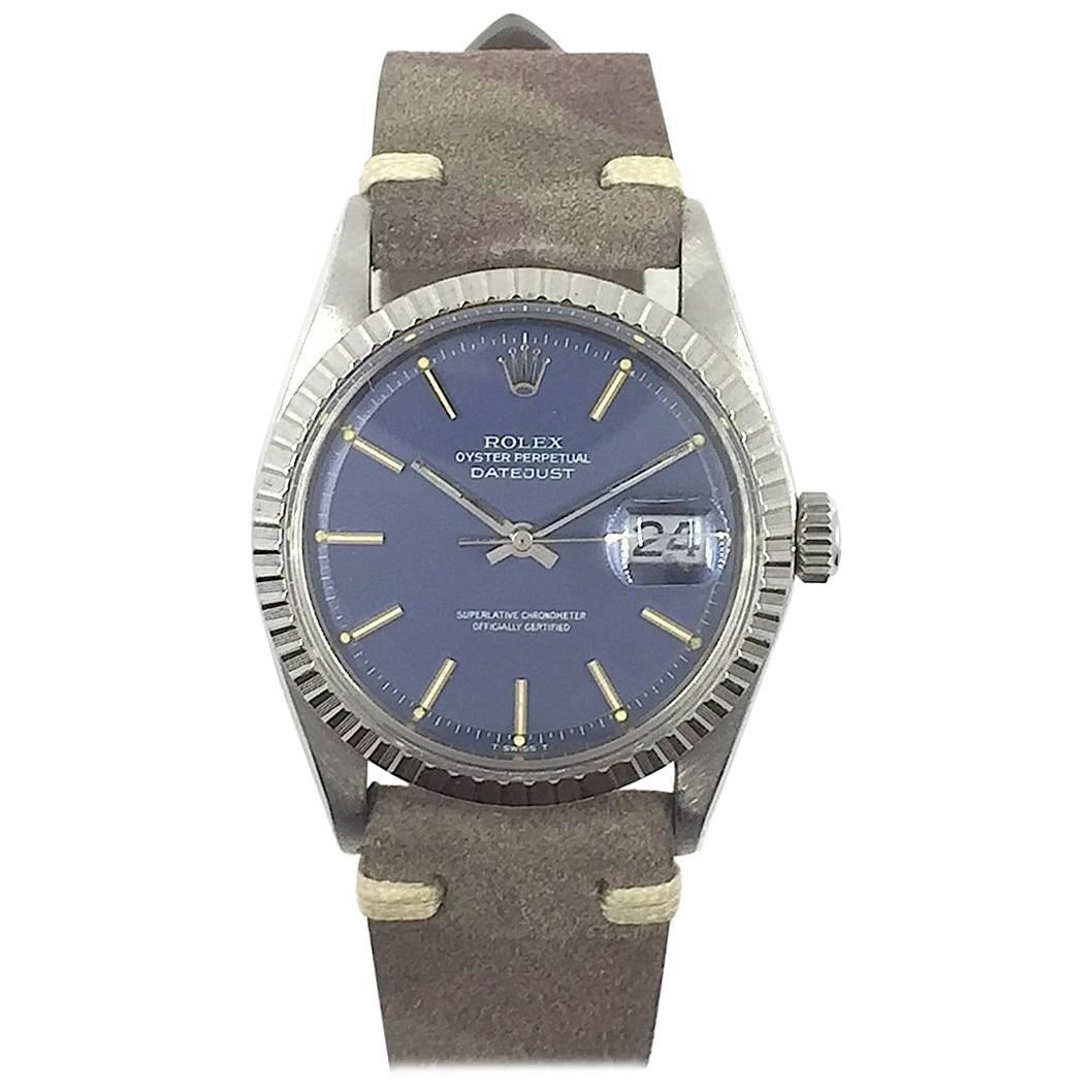 Rolex Stainless Steel Oyster Perpetual Datejust Wristwatch, 1970s