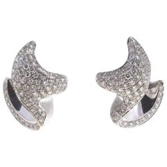 5, 10 ct Diamond White Gold Earrings