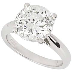 3.93 Carat GIA Certified Diamond Ring in Platinum 6