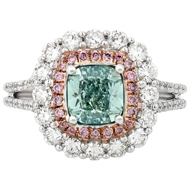 green diamond engagement ring green diamond engagement ring