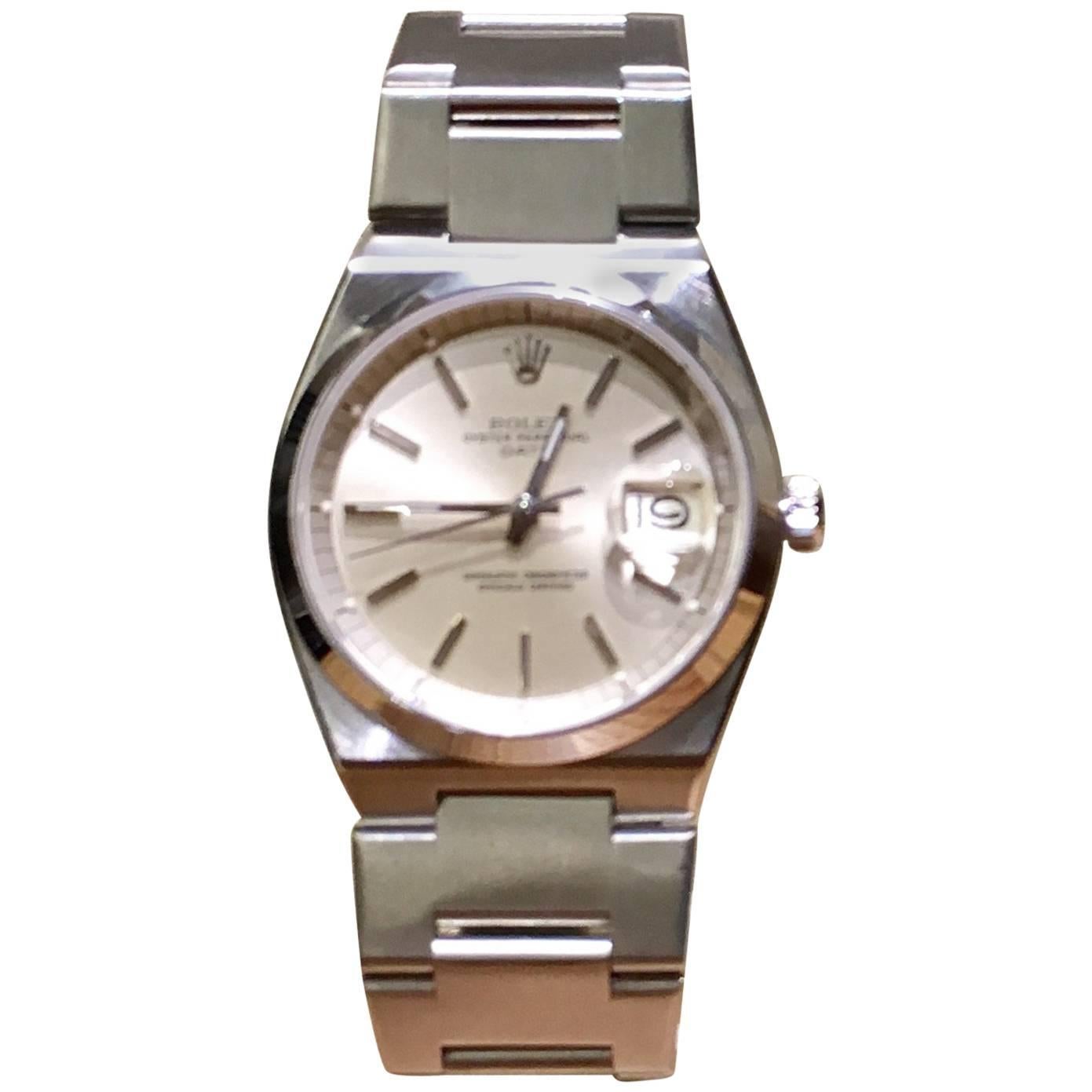 Rolex Stainless Steel Datejust Oyster Perpetual wristwatch Ref 1530, circa 1976 For Sale