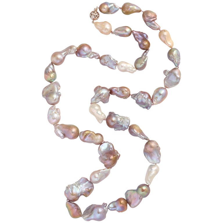 Peacock Pink Baroque Pearls For Sale at 1stDibs | pink baroque pearl ...