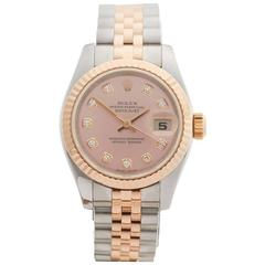 Rolex Datejust Stainless Steel and 18 Karat Rose Gold Ladies 179171, 2007