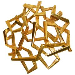 Marcus & Co. Gold Freeform Brooch 2