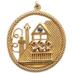 Gold Aubade or Rooftop Pendant 10