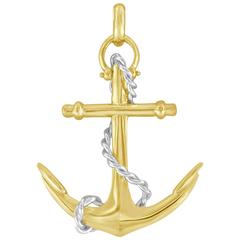 Yellow Gold Anchor Charm