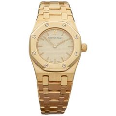 Audemars Piguet Ladies Yellow Gold Royal Oak Quartz Wristwatch, 1986