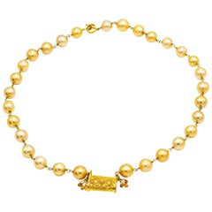 Golden South Sea Pearl Necklace 6