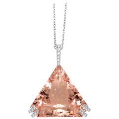 Frederic Sage 47.36 Carat Morganite Diamond Pendant 8