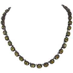Luise Gold Silver Topaz Necklace 12