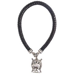 Kieselstein Sterling Equestrian Cord Necklace