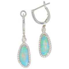 Frederic Sage 1.83 Opal Diamond Earrings