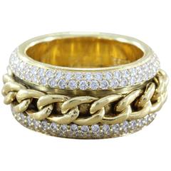 Piaget Diamond Revolving Chain Band Ring 12