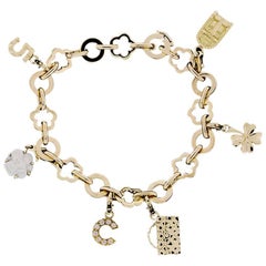 Chanel Mademoiselle Collection Profil de Camelia Bracelet with Six Charms