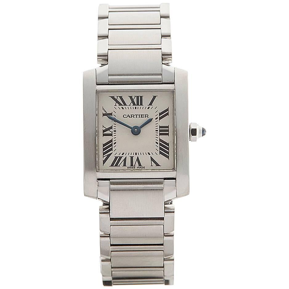 Cartier Tank Francaise Stainless Steel Ladies 2384 or W51008Q3, 2000s