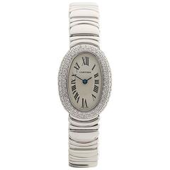 Cartier Baignoire Mini Original Diamant Lünette 18 Karat Gold Damen 2369:: 2000er