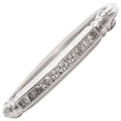 1915 Art Deco 0,12 Karat Diamant, Platin Ehering