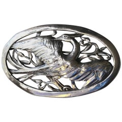 Used Peer Smed Sterling Silver Hand-Wrought Bird Brooch