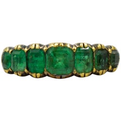 Antique Seven-Stone Emerald Ring