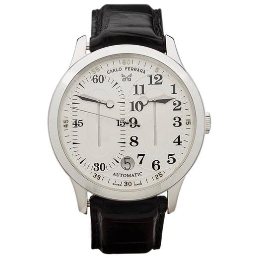 Carlo Ferrara Regolatore 18 Karat White Gold Gents RM MCMXCVII, 1997 at  1stDibs