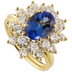 Tiffany & Co. Tourmaline Diamond Yellow Gold Ring