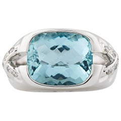 Tiffany & Co. Aquamarine Ring, 5.00 Carat