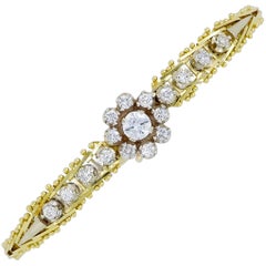 Floral Design Diamond Bracelet