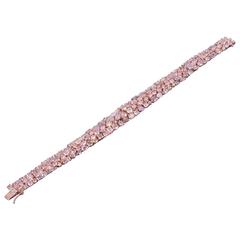 Magnificent Pink Diamond Rose Gold Bracelet