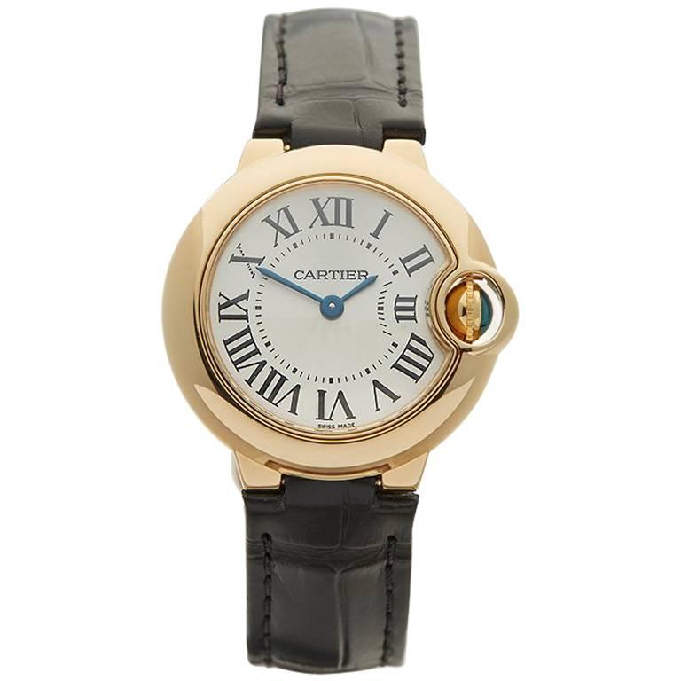 Cartier Ballon Bleu 18 Karat Yellow Gold Ladies 3006 or W6900156, 2008