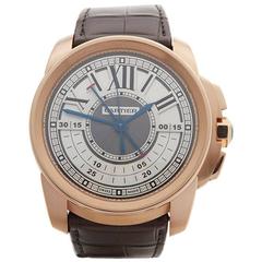 Cartier Calibre Central Chronograph 18 Karat Gold Gents 3242 or W7100004, 2017